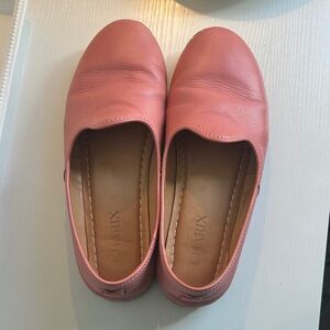 CHARIX Women's Pink Leather Flats
